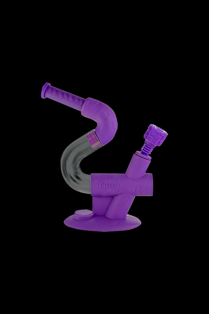 11 4 in 1 Silicone Glass Hybrid Water Pipe, Nectar Collector