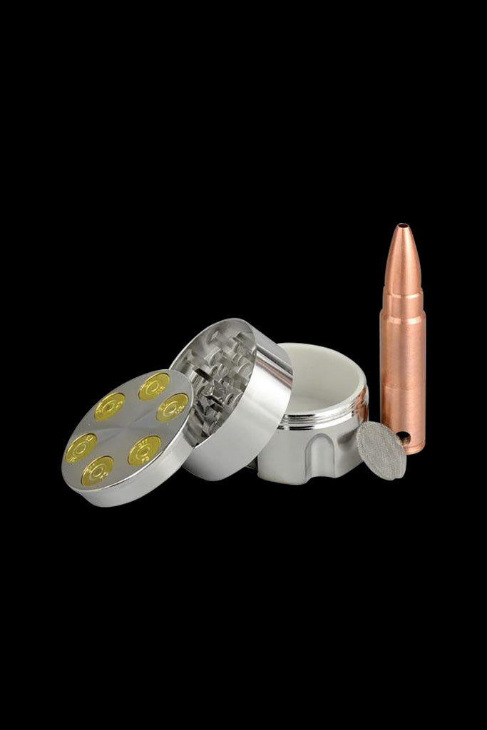 Grinder Bullet Metal Doble – Natural CBD Choice