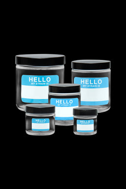 420 Science Clear Screw Top Jar - Hello Write & Erase