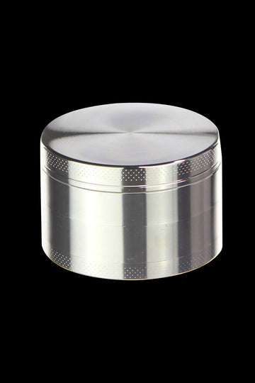 Daily High Club 63mm Zinc Metal 4 Piece Grinder - Silver - Daily High Club 63mm Zinc Metal 4 Piece Grinder - Silver