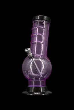 JM Plastics Acrylic Bent Neck Bubble Base Bong