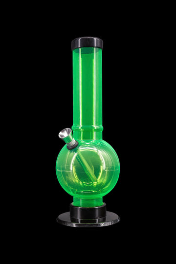 JM Plastics Acrylic Straight Tube Bubble Bottom Bong - JM Plastics Acrylic Straight Tube Bubble Bottom Bong