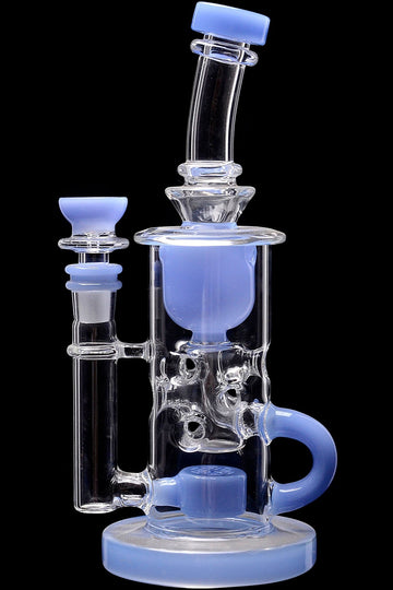 Calibear Cascade Flower Of Life Klein Recycler Dab Rig - Calibear Cascade Flower Of Life Klein Recycler Dab Rig