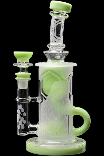 Calibear Sandblasted Flower Of Life Klein Recycler - Calibear Sandblasted Flower Of Life Klein Recycler