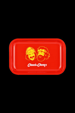 Cheech & Chong x Pulsar Metal Rolling Tray - Red Faces
