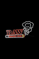 RAW Smoked Here LED Sign - Smoke Cartel