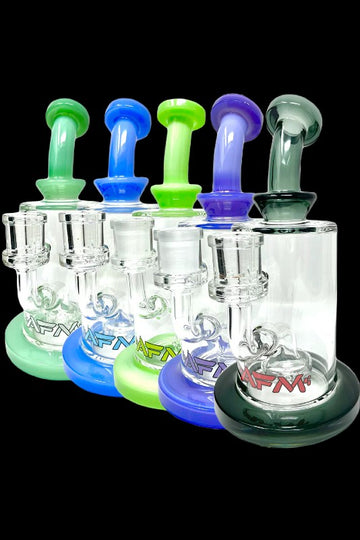 AFM Glass Milky Circle Showerhead Glass Water Pipe - AFM Glass Milky Circle Showerhead Glass Water Pipe