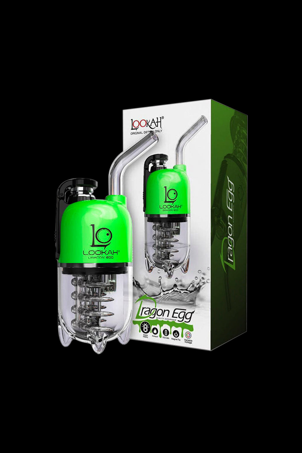 Lookah Dragon Egg eRig Bubbler - Portable Dab Rig with Perc