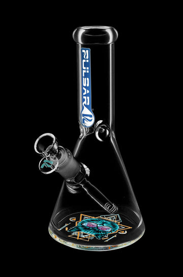 Pulsar Bottoms Up Sacred Cat Geometry Water Pipe - Pulsar Bottoms Up Sacred Cat Geometry Water Pipe