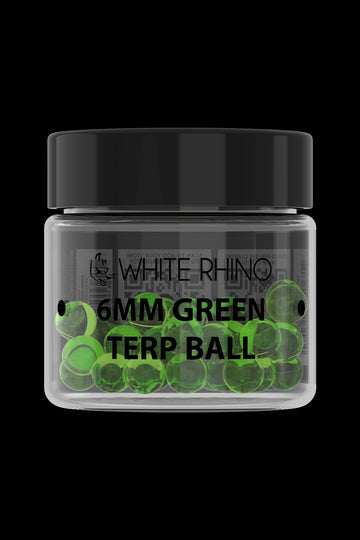 White Rhino Terp Ball 50ct Display – 6mm - White Rhino Terp Ball 50ct Display – 6mm