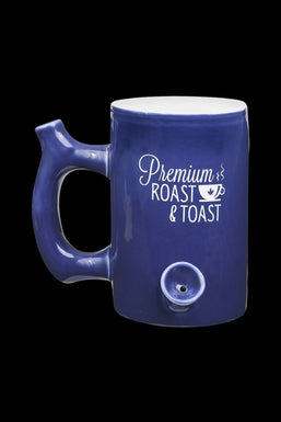 Roast & Toast Premium Coffee Mug with Built in Pipe