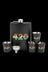 Roast & Toast Rasta 420 Flask Set - Roast & Toast Rasta 420 Flask Set