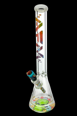 AFM Glass Color Blast 9mm Glass Beaker Bong Bundle