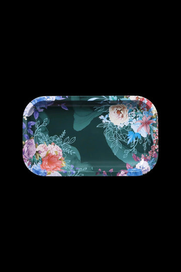 Famous Design Floral Lush Rolling Tray - Famous Design Floral Lush Rolling Tray