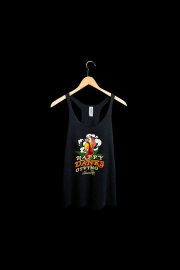 StonerDays Happy Danksgiving Racerback Tank Top - StonerDays Happy Danksgiving Racerback Tank Top