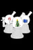 Happy Holiday Snow Globe Glass Water Pipe - Happy Holiday Snow Globe Glass Water Pipe