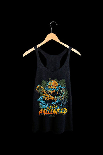 StonerDays Happy Halloweed Racerback Tank Top - StonerDays Happy Halloweed Racerback Tank Top