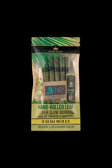 King Palm Slim Size Natural Pre Roll Palm Leaf Tubes - 5 Pack - King Palm Slim Size Natural Pre Roll Palm Leaf Tubes - 5 Pack