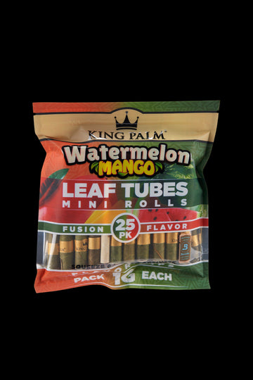 King Palm Mini Watermelon Mango Flavored Pre Roll Leaf Tubes - 25pk - King Palm Mini Watermelon Mango Flavored Pre Roll Leaf Tubes - 25pk