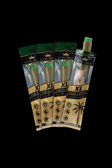 King Palm King XL Natural Pre Roll Palm Leaf Tubes - 4 Packs of 1 - King Palm King XL Natural Pre Roll Palm Leaf Tubes - 4 Packs of 1