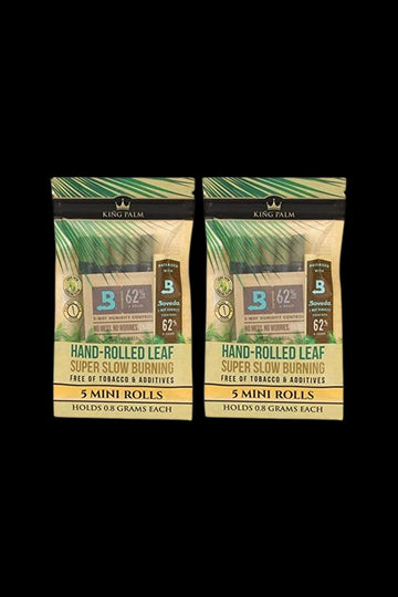 King Palm Mini Size Natural Pre Roll Palm Leaf Tubes - 2 Packs of 5 - King Palm Mini Size Natural Pre Roll Palm Leaf Tubes - 2 Packs of 5