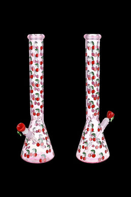 Life Is A Bowl Of Cherries Beaker Water Pipe - 18in