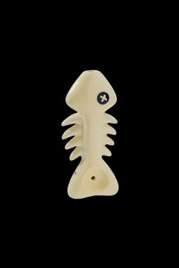 Wacky Bowlz Fish Skeleton Ceramic Hand Pipe