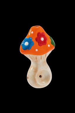 Wacky Bowlz Flower Mushroom Ceramic Pipe