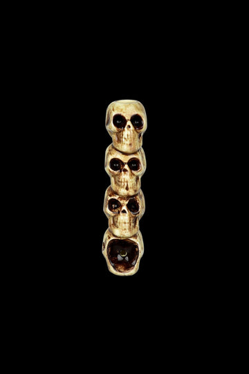 Wacky Bowlz Skulls Ceramic Hand Pipe - Wacky Bowlz Skulls Ceramic Hand Pipe