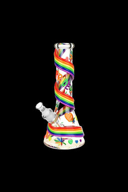 Rainbow Pride Glow In The Dark Water Pipe