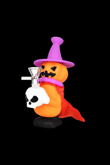 Pumpkin Witch Silicone Water Pipe - Pumpkin Witch Silicone Water Pipe