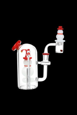 Smiling Snowman Glass Dab Rig Set