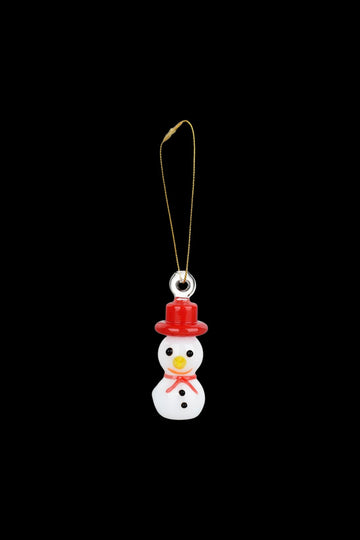 Santa's Secret Hangable Glass Christmas Ornament Hand Pipe - Snowman - Santa's Secret Hangable Glass Christmas Ornament Hand Pipe - Snowman