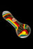 Crush Dichroic Hand Pipe w/ Colorful Grip Bumps - Crush Dichroic Hand Pipe w/ Colorful Grip Bumps