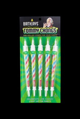 Higher Celebrations Tommy Chong's BirthJays 5-Pack of Joint Birthday Candles