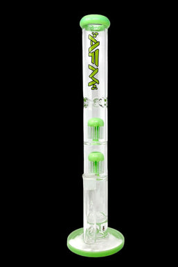 AFM Glass Ripper Double Arm Perc Glass Straight Tube Bong