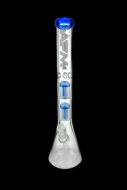 AFM Glass Hitter Double Arm Perc 9mm Glass Beaker Bong