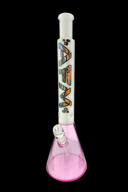 AFM Glass Mind Bender Pink Glass Beaker Bong