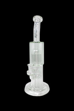 AFM Glass Double Cosmos Clear Glass Water Pipe