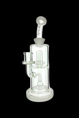 AFM Glass Dot Double Perc Glass Water Pipe