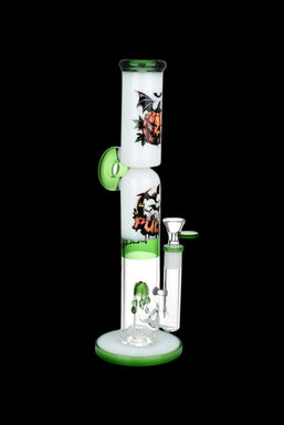 Pulsar Double Stacked Halloween Glass Water Pipe