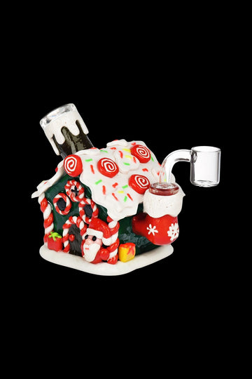 Holiday Gingerbread House Glass Dab Rig - Holiday Gingerbread House Glass Dab Rig