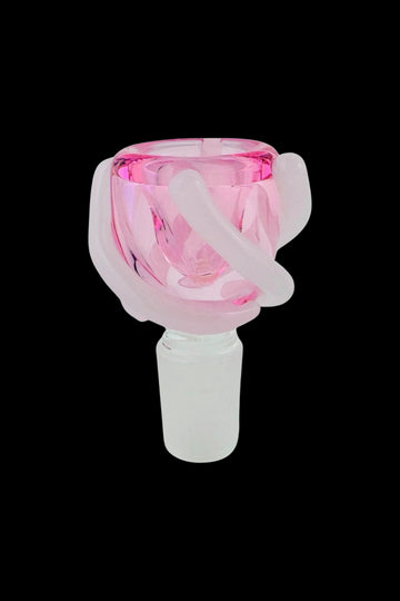 Lucky Goat Pink Glazed Bong Bowl - Lucky Goat Pink Glazed Bong Bowl