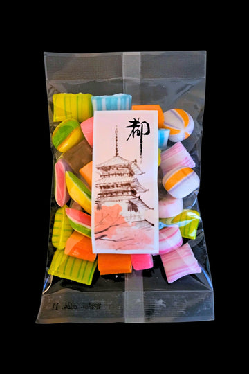 Traditional Japanese Hard Rock Sugar Candy w/ Floral Designs - Traditional Japanese Hard Rock Sugar Candy w/ Floral Designs