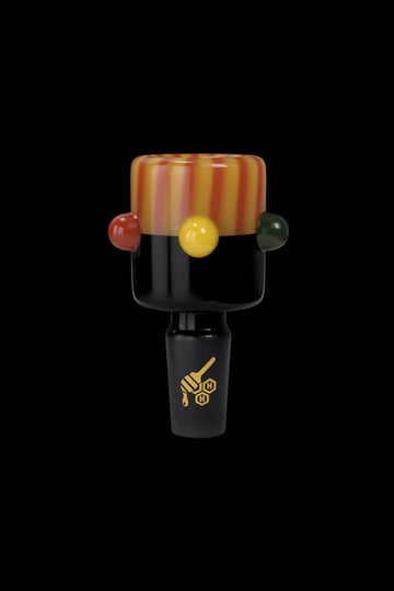 Honeybee Herb Candy Flame Head Bong Bowl - Honeybee Herb Candy Flame Head Bong Bowl