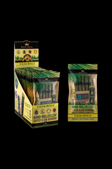 King Palm Slim Size Natural Pre-Rolled 5pk Leaf Tubes - 15ct - King Palm Slim Size Natural Pre-Rolled 5pk Leaf Tubes - 15ct