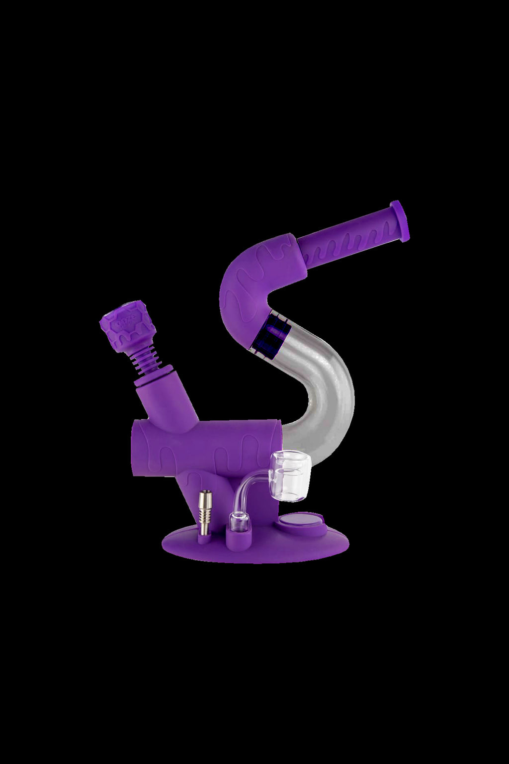 OOZE® 4-in-1 SWERVE Hybrid Silicone Bubbler