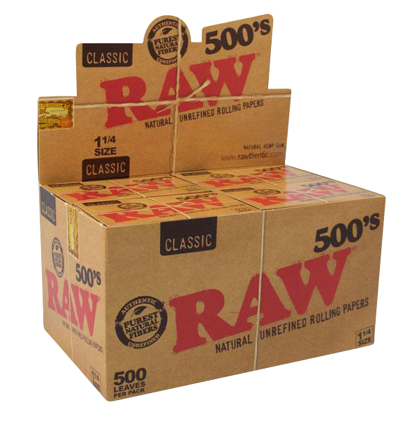 RAW Classic 500's Rolling Papers - Bulk 20 Pack