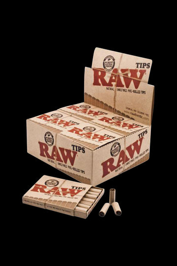 Raw® Pre-Rolled Rolling Paper Tips (21 Pack)