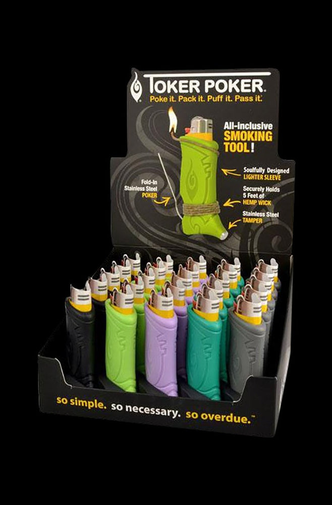 Toker Poker Lighter Sleeve - Clipper - 25 Pack